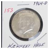 1964-D Kennedy half dollar