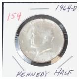1964-D Kennedy half dollar