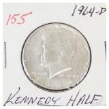 1964-D Kennedy half dollar