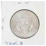 1964-D Kennedy half dollar