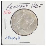 1964-D Kennedy half dollar