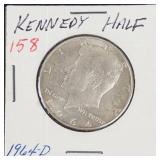 1964-D Kennedy half dollar