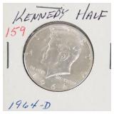1964-D Kennedy half dollar