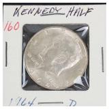 1964-D Kennedy half dollar