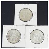 3) 40% silver Kennedy half dollars: 1965, 1965, 1965
