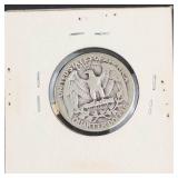 1939 Washington silver quarter