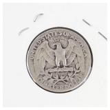 1942 Washington silver quarter