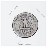 1942 Washington silver quarter