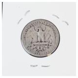 1942 Washington silver quarter