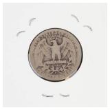 1943-D Washington silver quarter