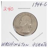 1944-D Washington silver quarter