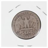 1945-D Washington silver quarter