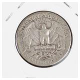 1952-D Washington silver quarter