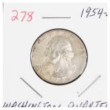 1954-D Washington silver quarter