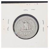 1956-D Washington silver quarter
