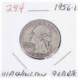 1956-D Washington silver quarter