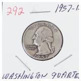 1957-D Washington silver quarter