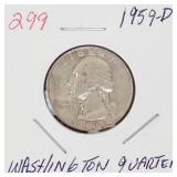 1959-D Washington silver quarter