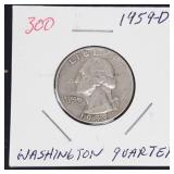 1959-D Washington silver quarter