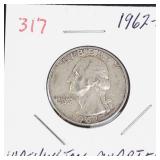 1962-D Washington silver quarter
