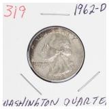 1962-D Washington silver quarter