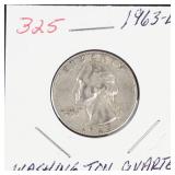 1963-D Washington silver quarter