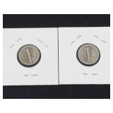 1919, 1920 Mercury dimes
