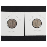 1937, 1939-D Mercury dimes