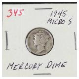 1945-S micro s Mercury dime