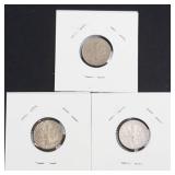 2) 1962-D and 1) 1963-D Roosevelt dimes