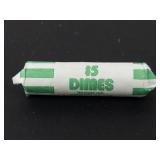 1 roll of 50 silver Roosevelt dimes