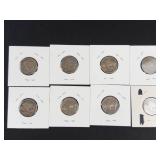 1920, 1925, 1926, 2) 1927, 1928, 1929, 1929-S nickels