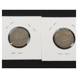 1938-S, 1939-S Jefferson nickels