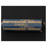 1 roll of 40 mixe4d date silver war nickels