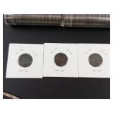 2 rolls of 50 each plus 3 steel war pennies, mixed dates
