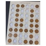 Lincoln cent collection. 150 different date cents