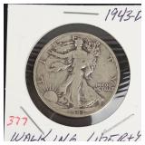 1943-D Walking Liberty half dollar