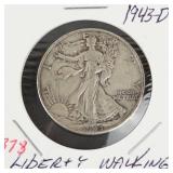 1943-D Walking Liberty half dollar