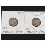 1919, 1919-S Mercury dimes