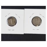1943, 1943-D Mercury dimes