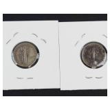 1944, 1944-D Mercury dimes
