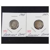 1947-S, 1948 Roosevelt dimes