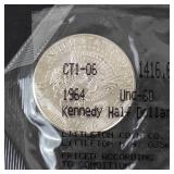 1964 Littleton packaged Kennedy half dollar
