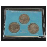 1979 P,D,S Susan B Anthony  3 coin set: Littleton packaging