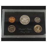 1968-S US Mint Proof set. 40% silver half no outer box