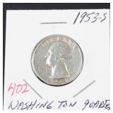 1953-S Washington quarter