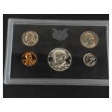 1969-S US Mint Proof set. 40% silver half no outer box