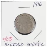 1916 Buffalo nickel