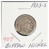 1923-S Buffalo nickel