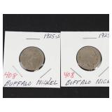 1925, 1925-S Buffalo nickels
